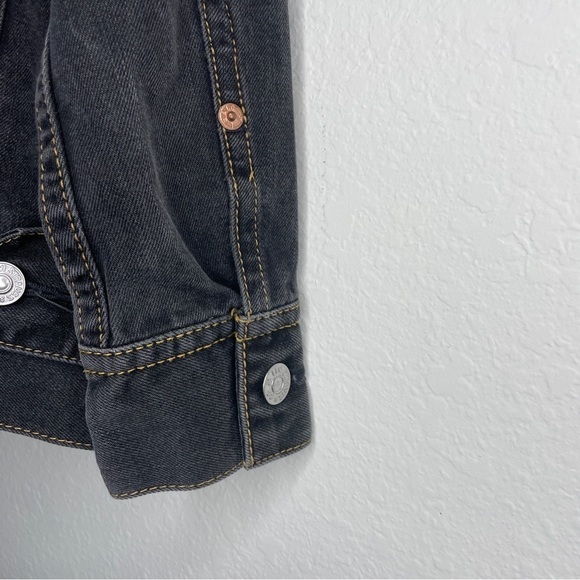 Levi’s Iconic Gray Jacket Type 1 Girls Size Small Western - Picture 5 of 8